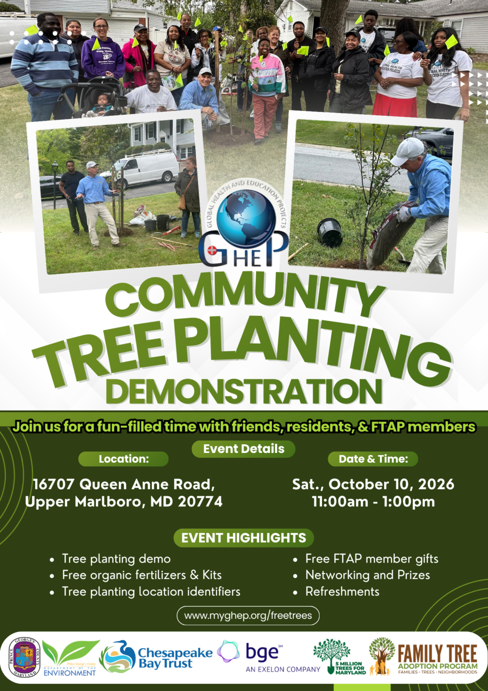 Oct 10 Tree planting demo flyer